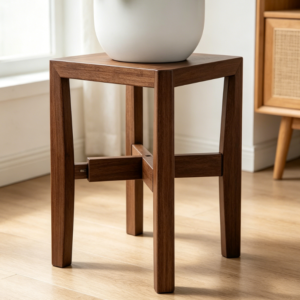 Adjustable Height Bamboo Plant Stand