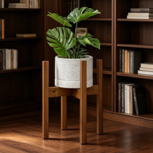 Bamboo Medieval-Modern Style Plant Stand | Adjustable and Stable Stand